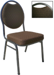 Banquet Oval Back Brown Chair