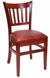 Restauant Chair Cherry Verticle Back