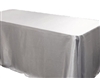 Silver 60 x 126" Satin Tablecloth