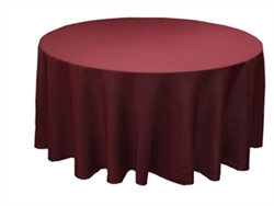 132" Round Table Cloth - 10 Colors