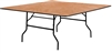 72" Square wood Folding Table