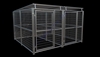 2-Run Dog Kennel w/Roof Shelters 5x10