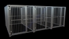 3-Run European Style Dog Kennel 5x10