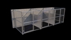 3-Run Indoor/Outdoor Dog Kennels with Fight Guards 6'W x 6'L x 6'H