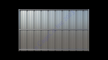 Dog Kennel Solid Wall Panel:  6'H x 10'W