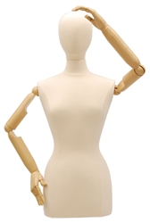 Egghead Female Dress Form with Flexible Arms and Fingers