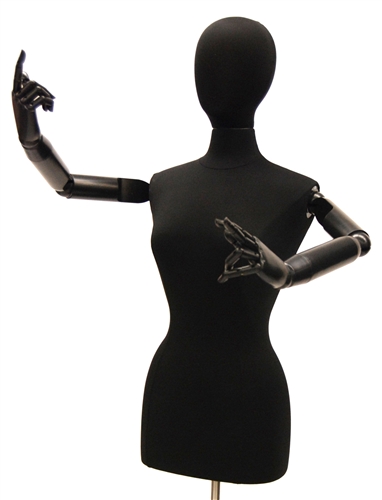 Egghead Female Dress Form with Flexible Arms and Fingers