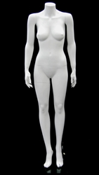 Matte White Headless Female Mannequin