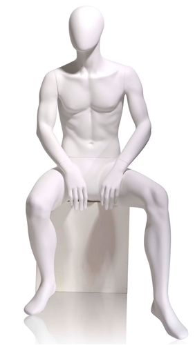 Tomas Male Mannequin Headless - Seated Pose 5