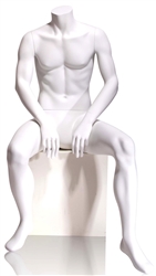 Tomas Male Mannequin Headless - Seated Pose 5