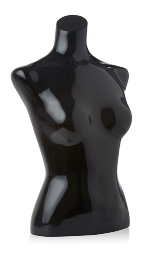 High Gloss Black Ladies' Torso Form