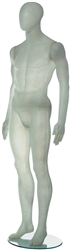 Contemporary White Translucent Male Egghead Mannequin