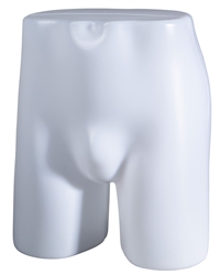 Unbreakable plastic male butt form from www.zingdisplay.com