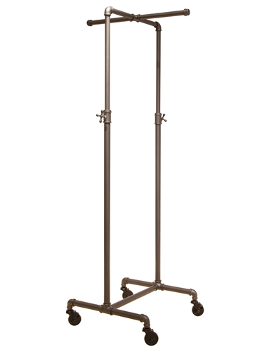 2-Way Cross Bar Clothing Display Rack from www.zingdisplay.com