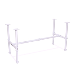 Small Nesting Table Frame - Glossy White Pipe Collection