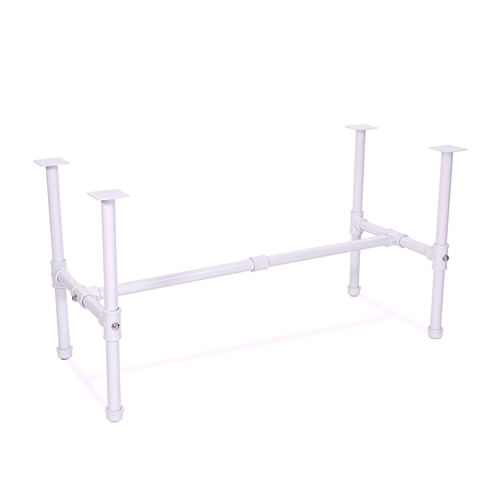 Small Nesting Table Frame - Glossy White Pipe Collection