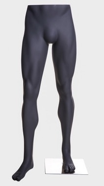 Athletic Male Mannequin Legs Pant Form Matte Grey