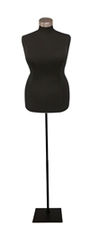 Black Female Dress Form Size 18/20 - Base Included