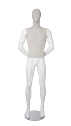 Linen Mixed Fabric Male Mannequin Standing