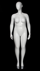 Glossy White Plus Size 16 Female Mannequin