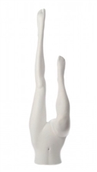 Upside Down Female Legs Pant Form Mannequin White