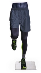 Male Runner Mannequin Legs Pant Form Matte Grey