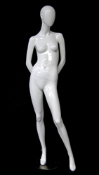 Abstract Head Female Mannequin with hands behind back