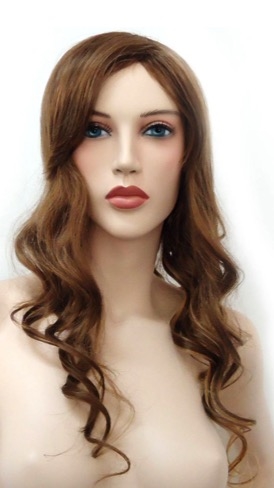 Long Curly Brown Mannequins wig