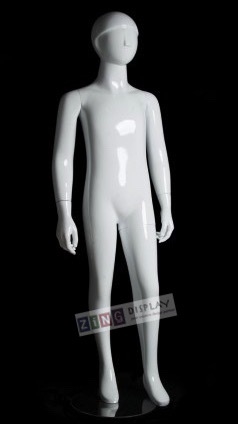 Child Mannequin Abstract Glossy White