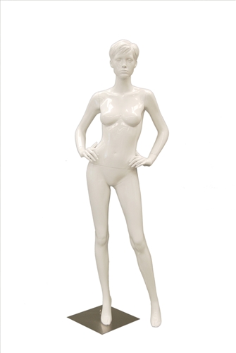 Glossy White Female Mannequin