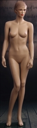 Molded Hair Female Mannequin with Realistic Facial Features from www.zingdisplay.com