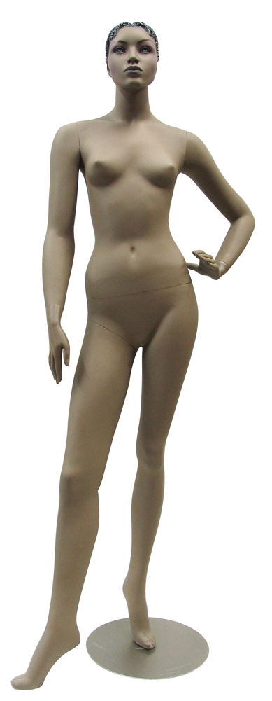 Premium Glossy Black Female Full Body Mannequin