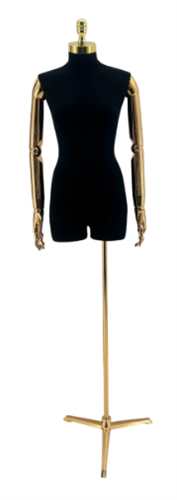 Female Body From - Gold Adjustable Arms
