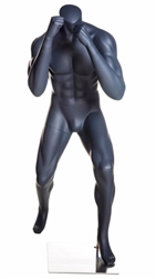 Headless Gray Male MMA Boxing Mannequin