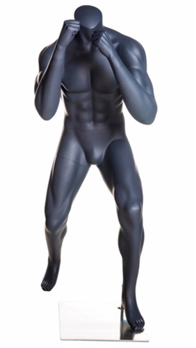 Headless Gray Male MMA Boxing Mannequin