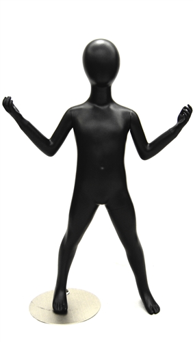 3 Year Old Child Mannequin in Black from Zing Display