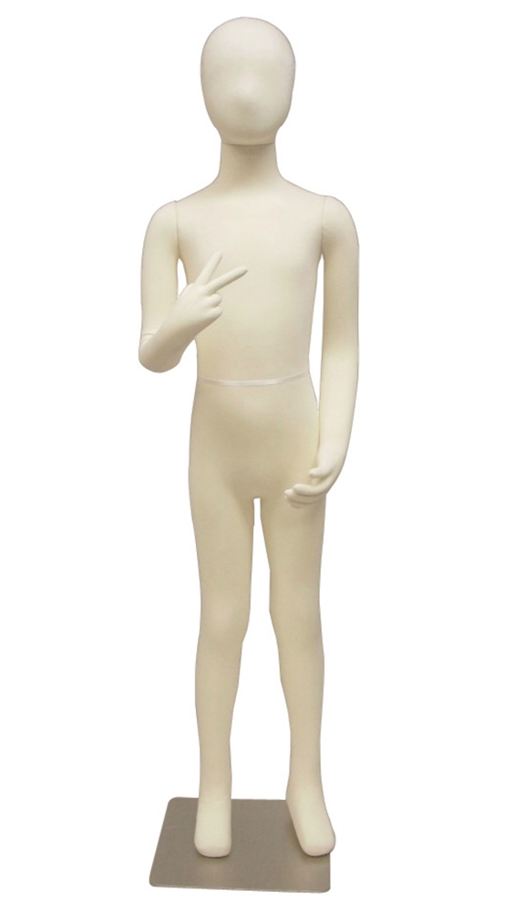Kids' Mannequin Torso Body Form Set White Child & Toddler + 2 Stands + 2  Hangers