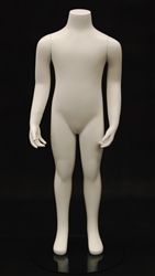 White headless child mannequin.  Stands 36" tall.