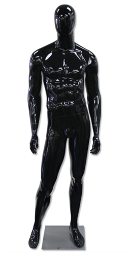 Kirby Egghead Male Mannequin Glossy Black