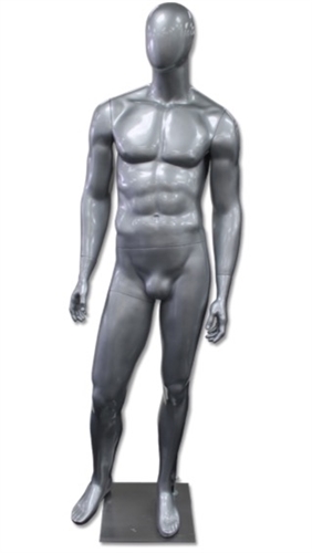 Kirby Egghead Male Mannequin Glossy Silver