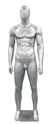 Kirby Egghead Male Mannequin Glossy Silver