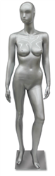 Female Mannequin Glossy Silver