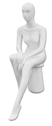 Female Mannequin Glossy White