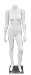 Headless Female Mannequin Gloss White