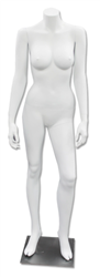 Headless Female Mannequin Matte White