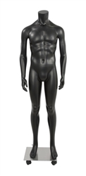 Matte Black Male Full Body Ghost Mannequin from www.zingdisplay.com