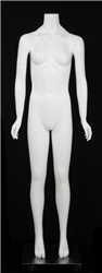 Matte White Female Full Body Ghost Mannequin from www.zingdisplay.com