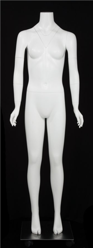 Matte White Female Full Body Ghost Mannequin from www.zingdisplay.com