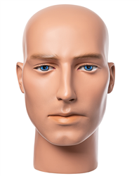 Captain Mason Reed - Hyper Realistic Male Display Head with Blue Eyes