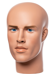 Captain Erikson - Hyper Realistic Male Display Head with Blue Eyes